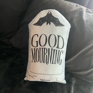 Good mourning tombstone pillow